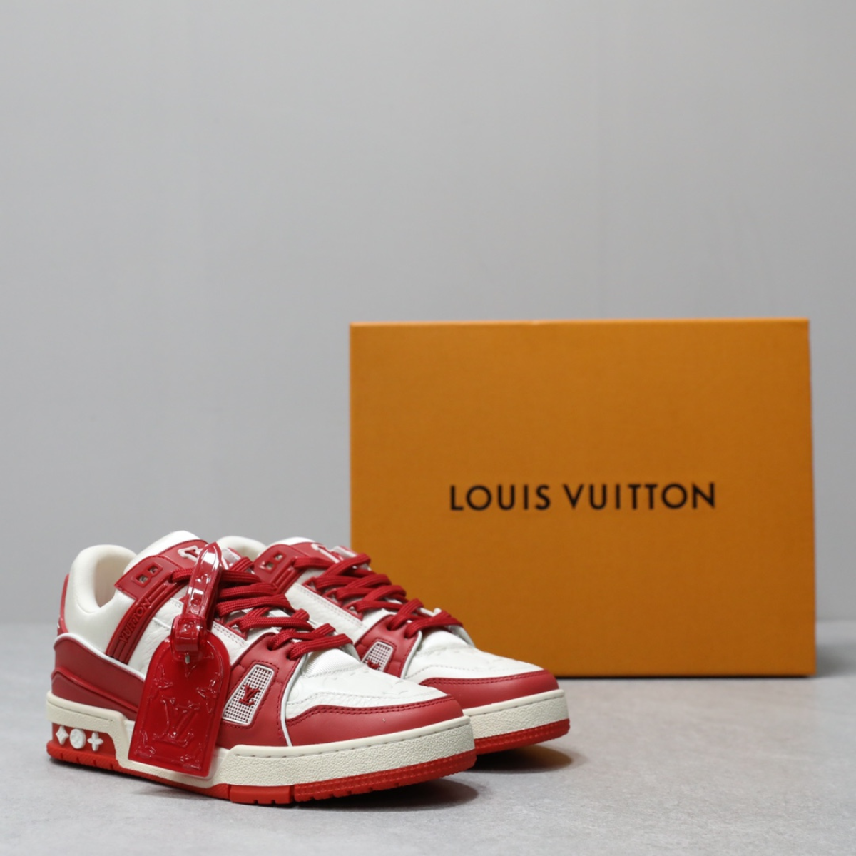 LV Trainer Sneaker Red