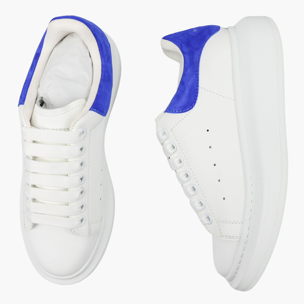 Alexander McQueen Oversized White Face Blue Tail